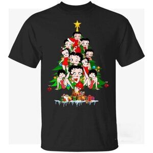 Betty Boop Christmas Tree T Shirt For Unisex